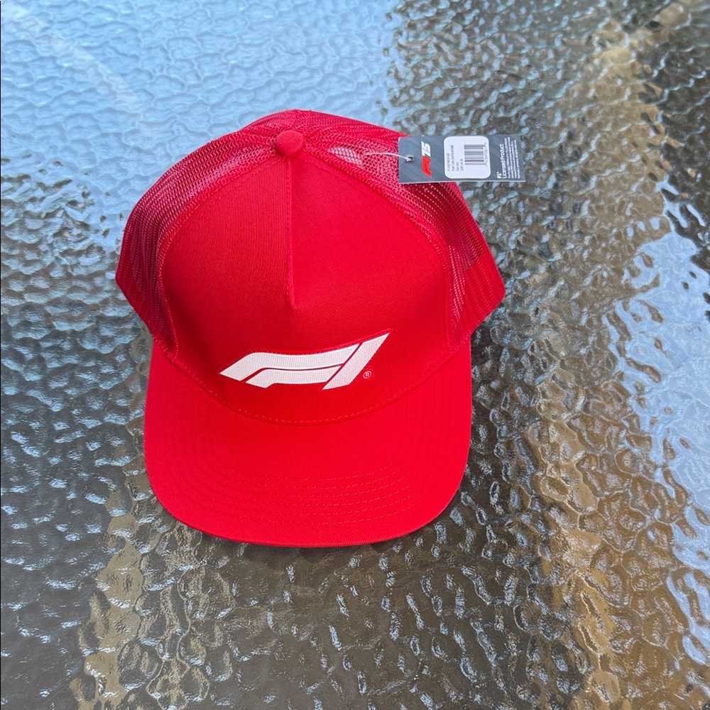 Formula 1 Las Vegas Grand Prix Mesh Trucker Snapback Hat - Red